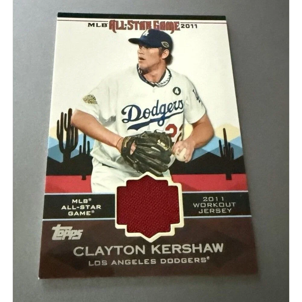 2011 Topps Update Clayton Kershaw All-Star Stitches Jersey Relic #AS-42 Dodgers